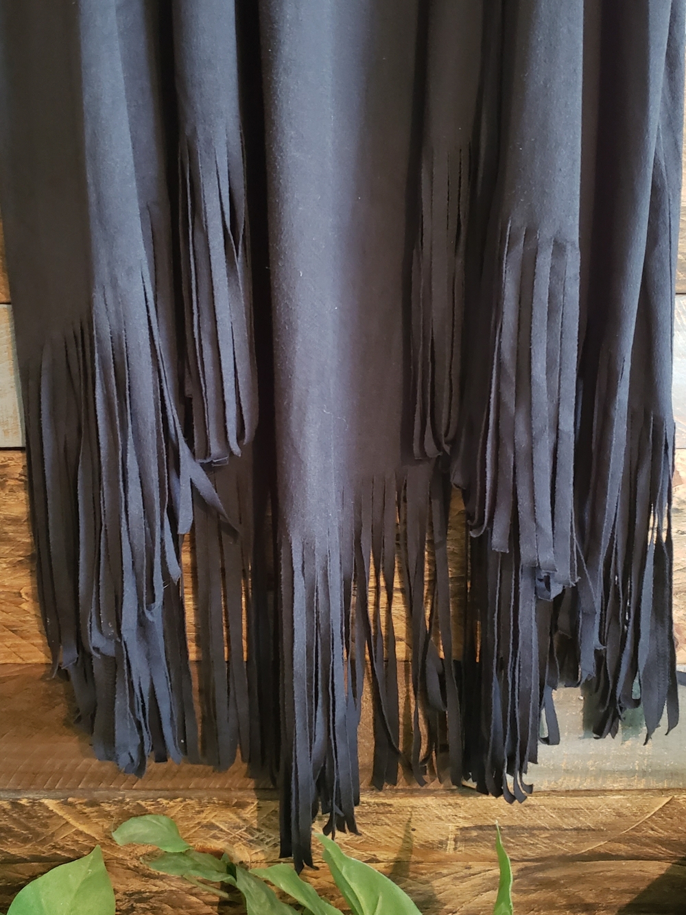 New York & Comany Sleeveless Black Fringe cardigan Vest Small - Picture 11 of 11
